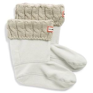 Hunter Boots: Short Cable Knit Cuff Socks